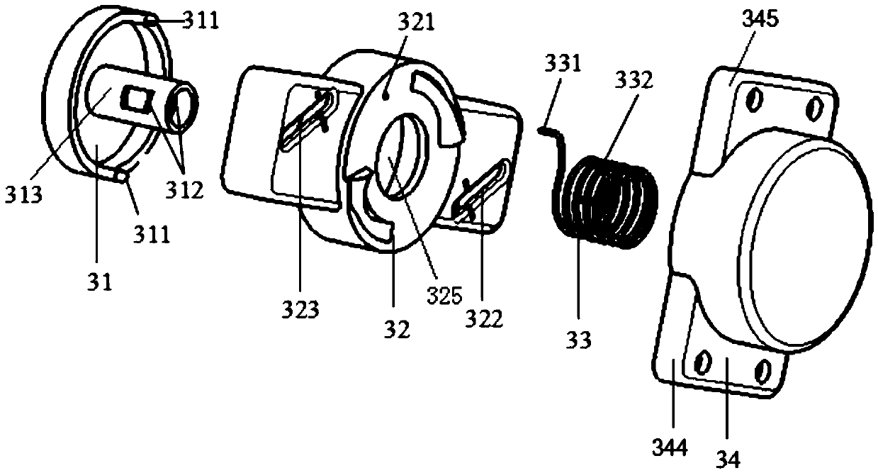 Button-type glove-box lock structure