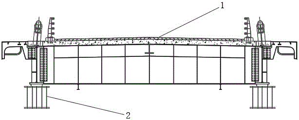 Method for using vertical axial draught fans for conducting vortex vibration control over long-span bridge