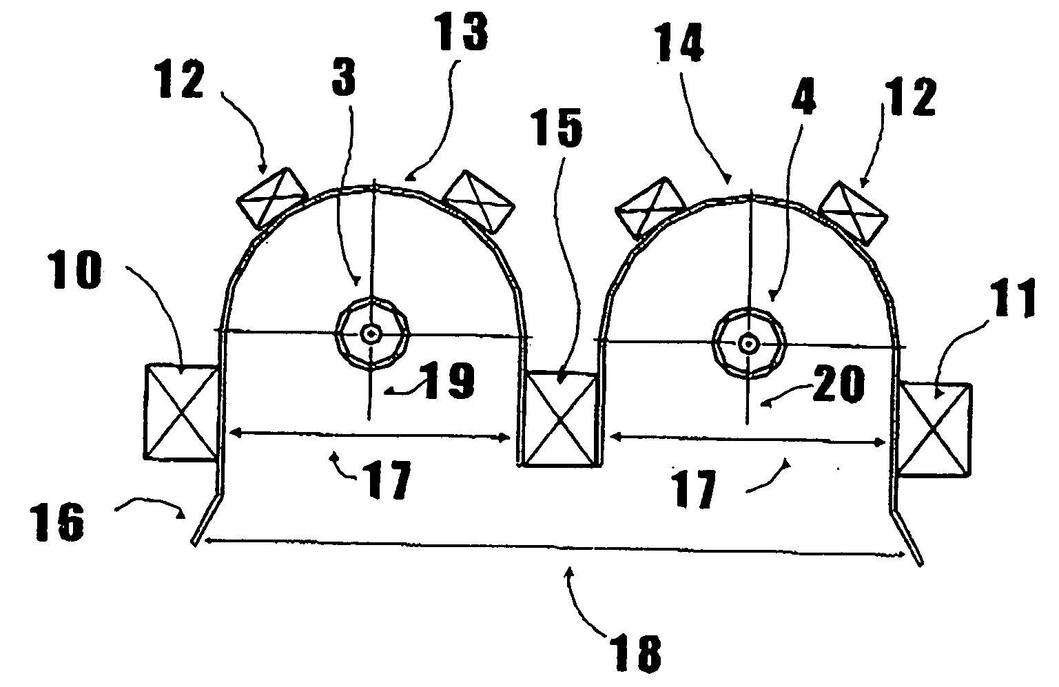 Electron cyclotron resonance (ecr) plasma source having a linear plasma discharge opening