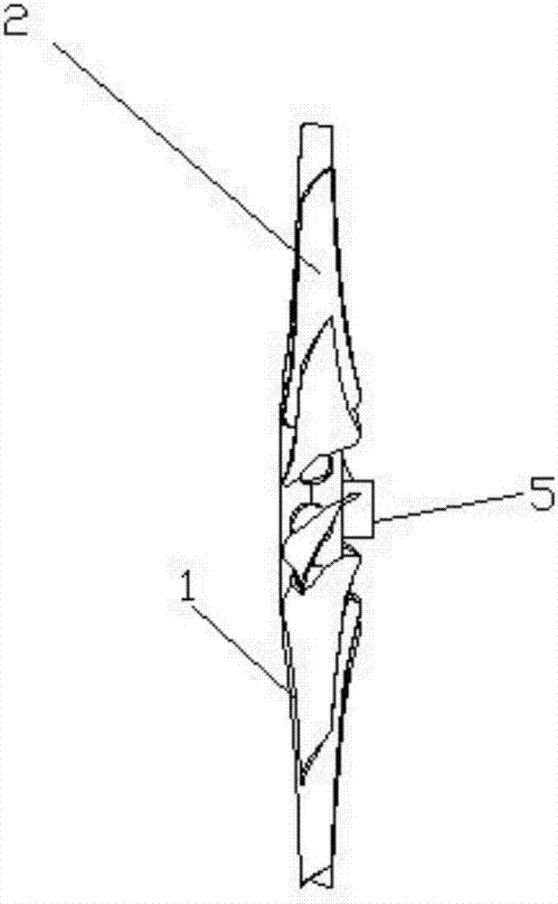 Novel vane wheel and installing method thereof