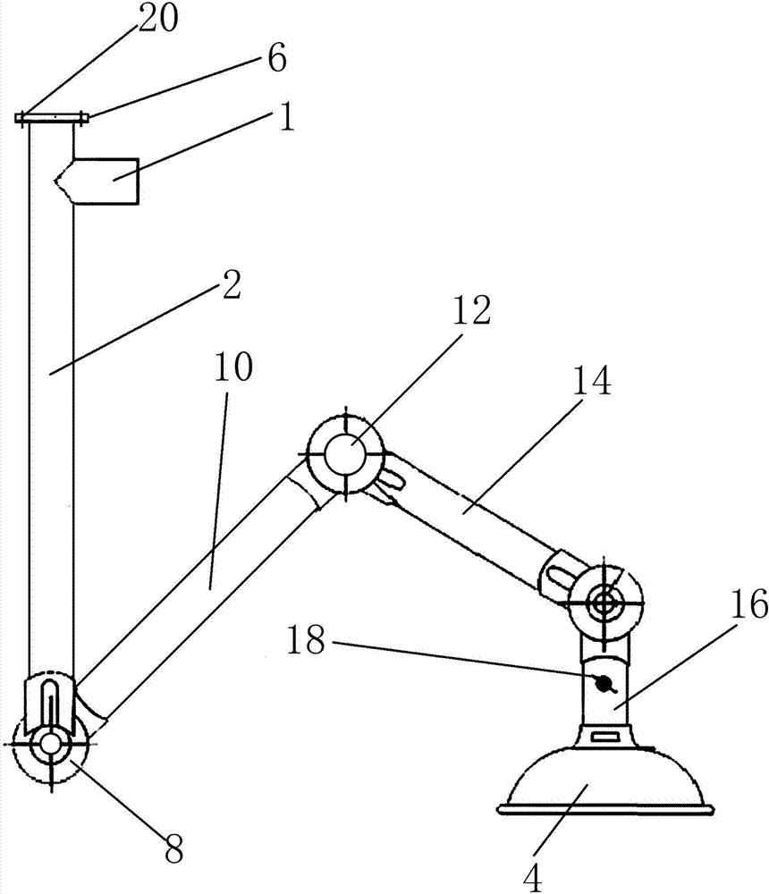 Universal exhaust hood used in laboratory