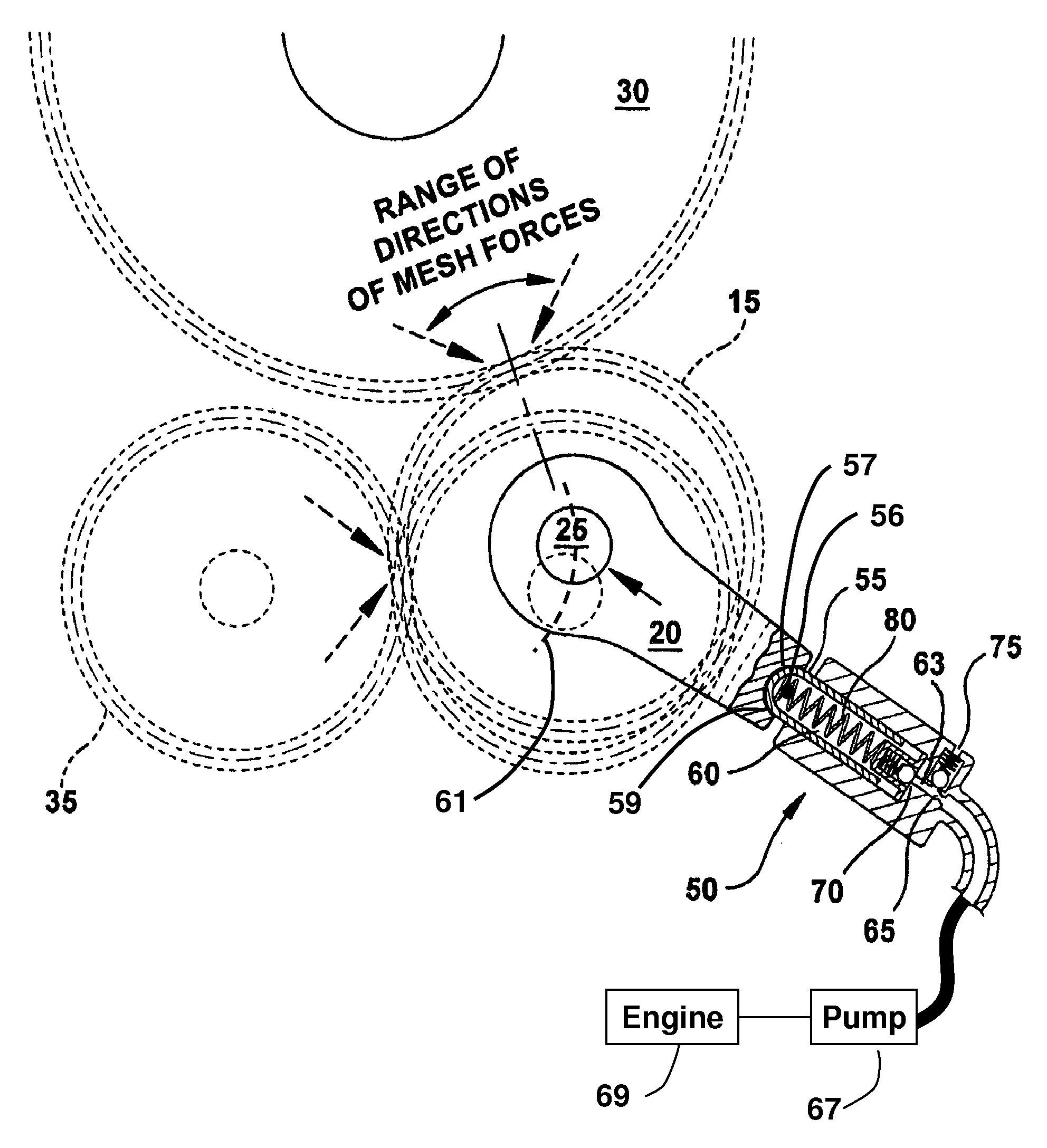 Gear-driven balance shaft apparatus with backlash control