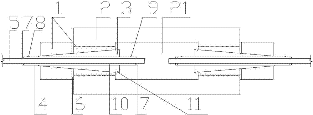 CFRP bar connection type anchorage device and construction method