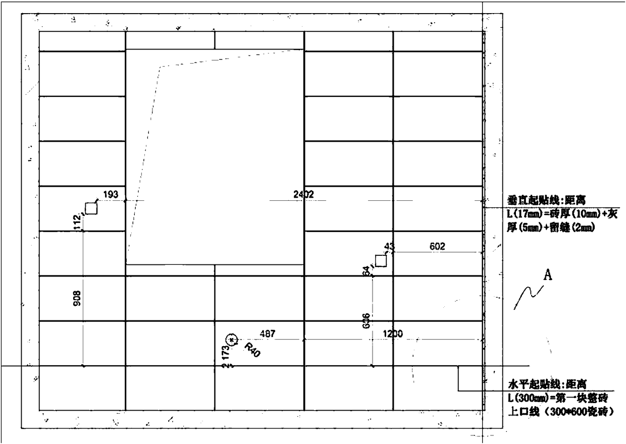 Method and tool for mounting assembly type ceramic tiles