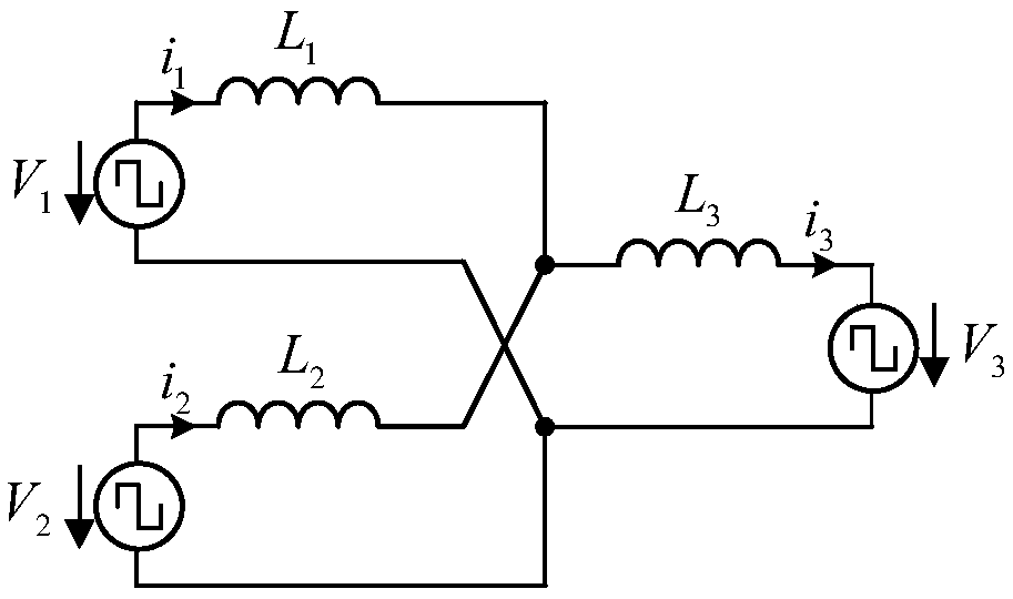 Predictive current phase-shifting control method for three-port converter half-switching period sampling