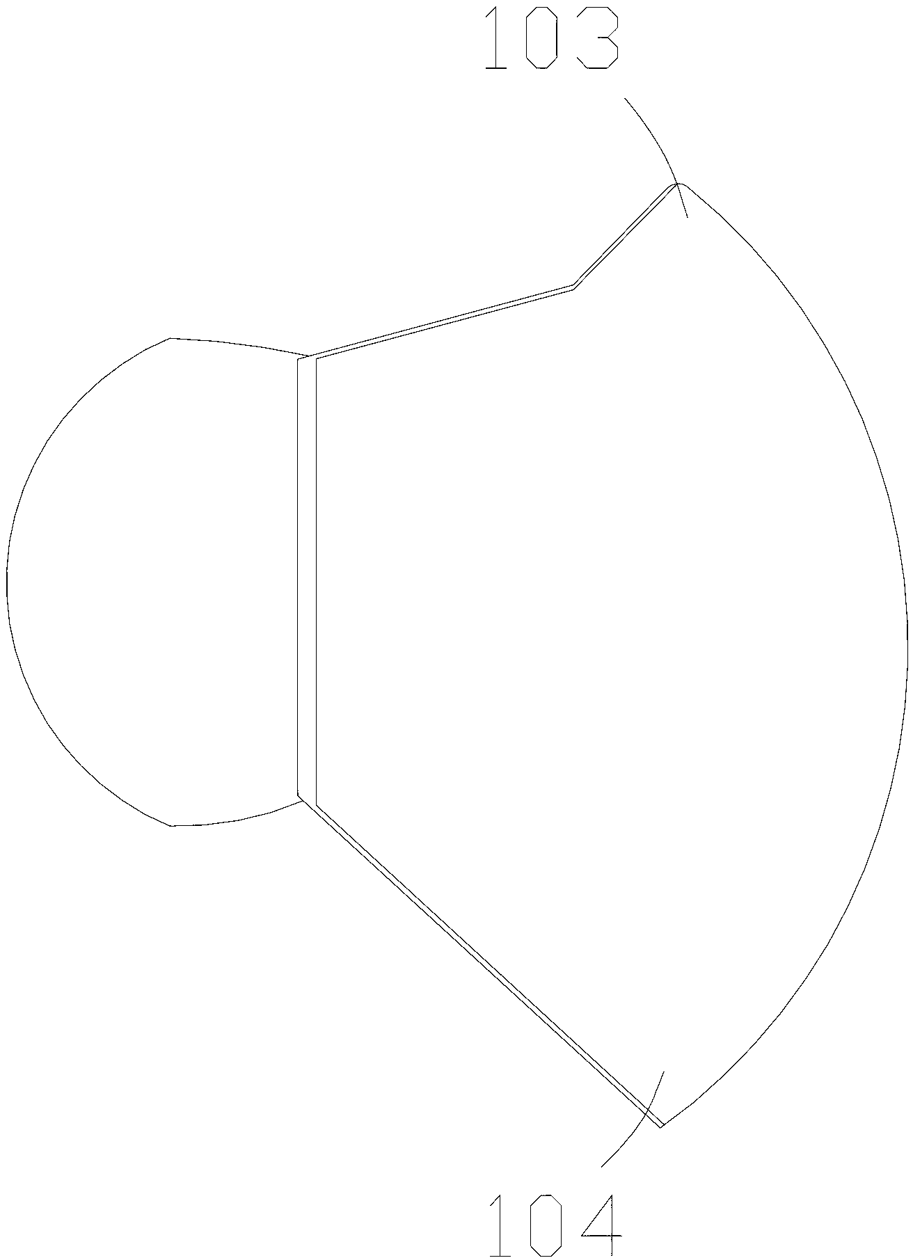 Three-dimensional dustproof filtering mask