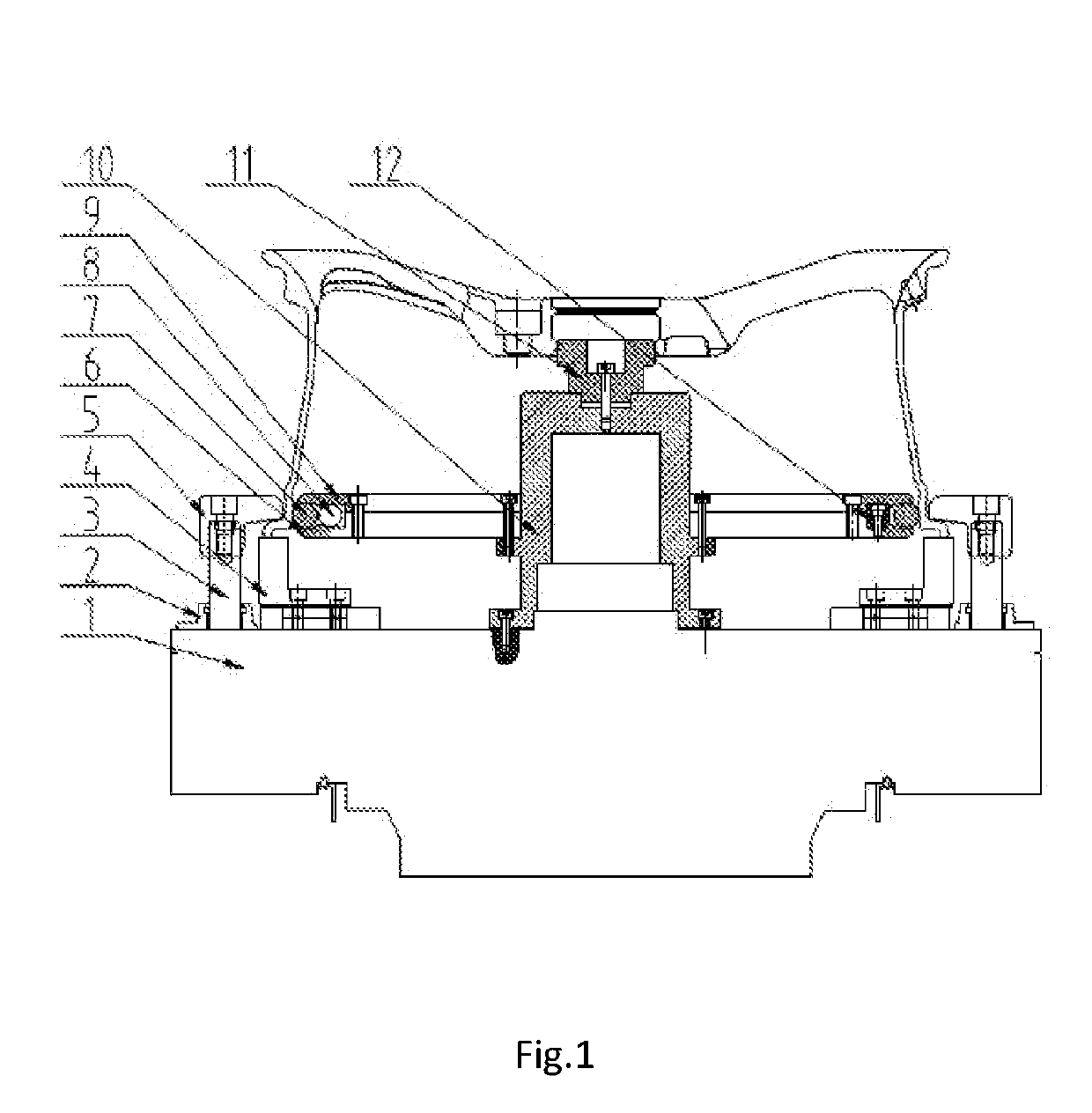 Fixture for suppressing tool vibration on outer rim