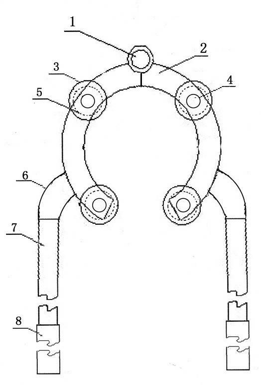 Wire clamper of butterfly ceramic bottle of power distribution room