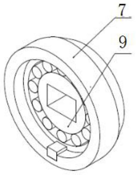 Internal rolling extrusion forming device and forming method for metal cylindrical parts