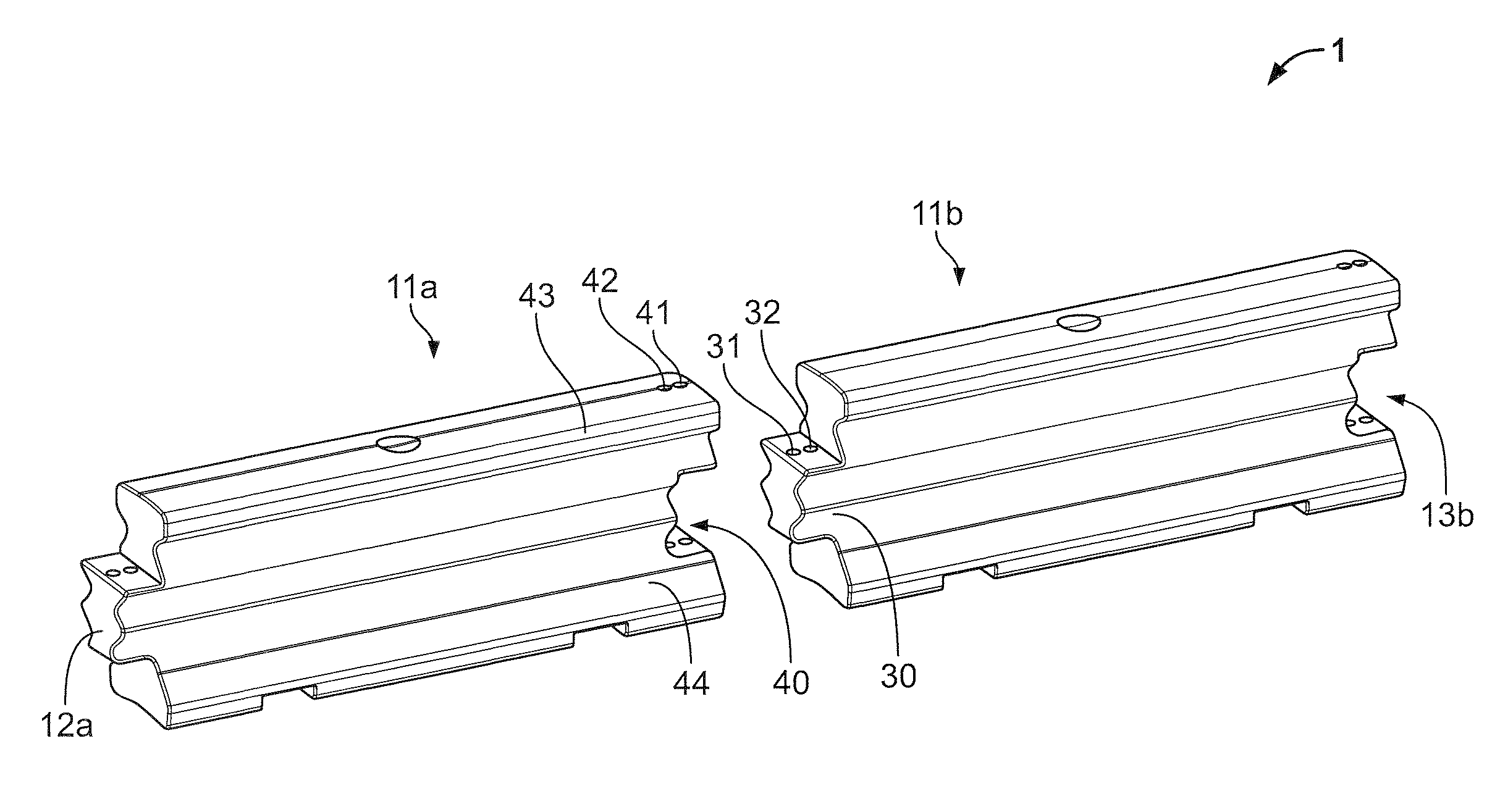 Barrier section connection system