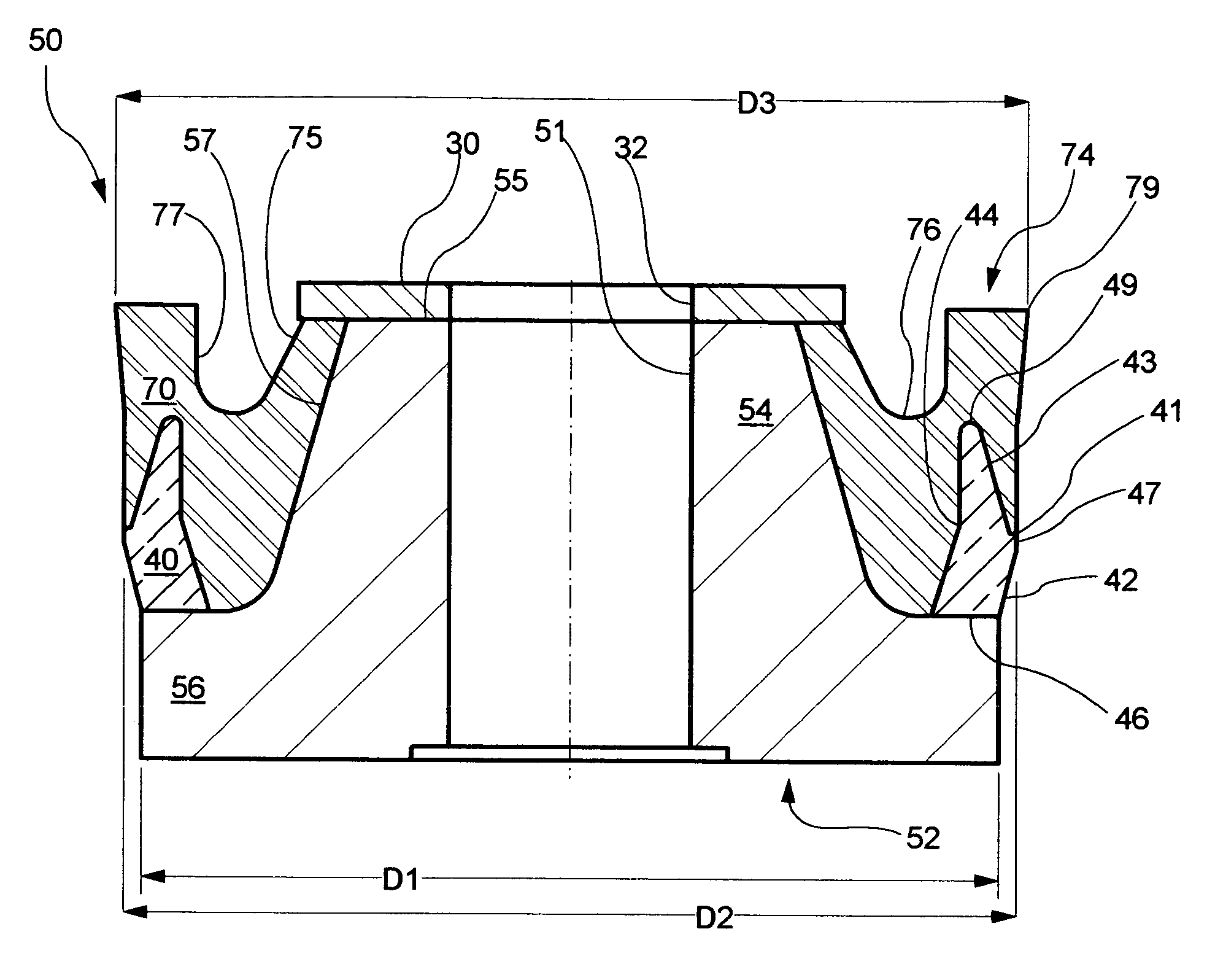 High pressure pump piston