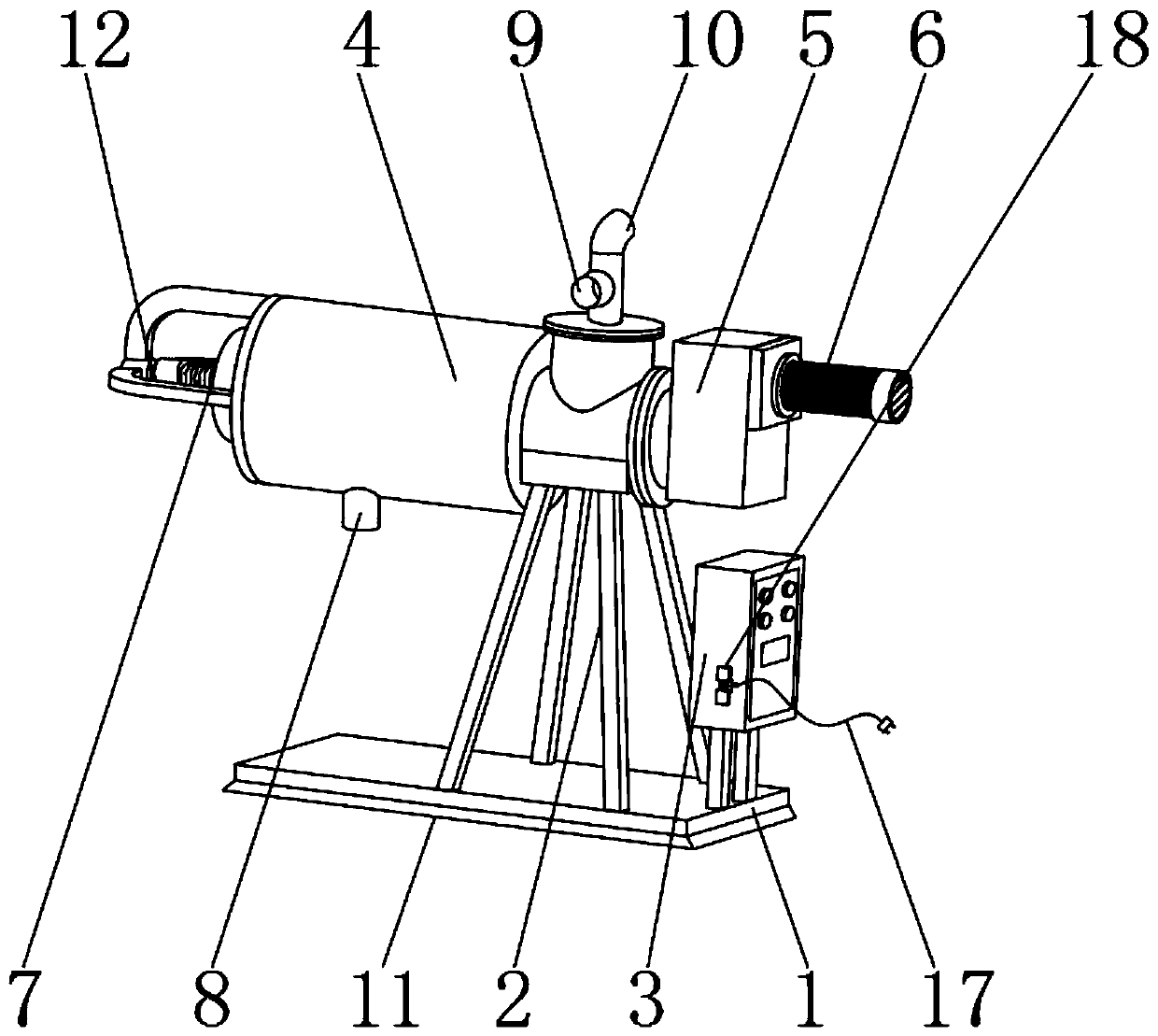 Spiral extrusion type solid and liquid separator