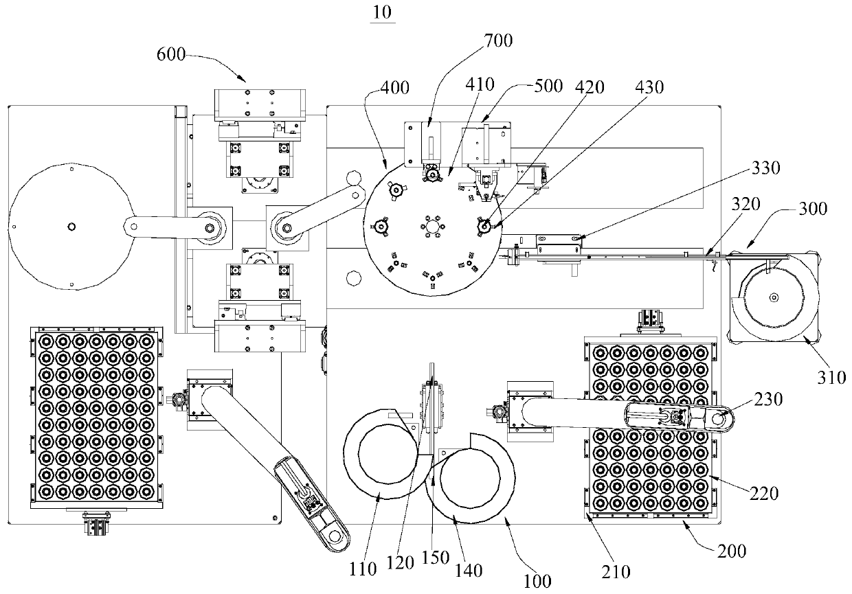 Automatic assembling equipment for LED lamp