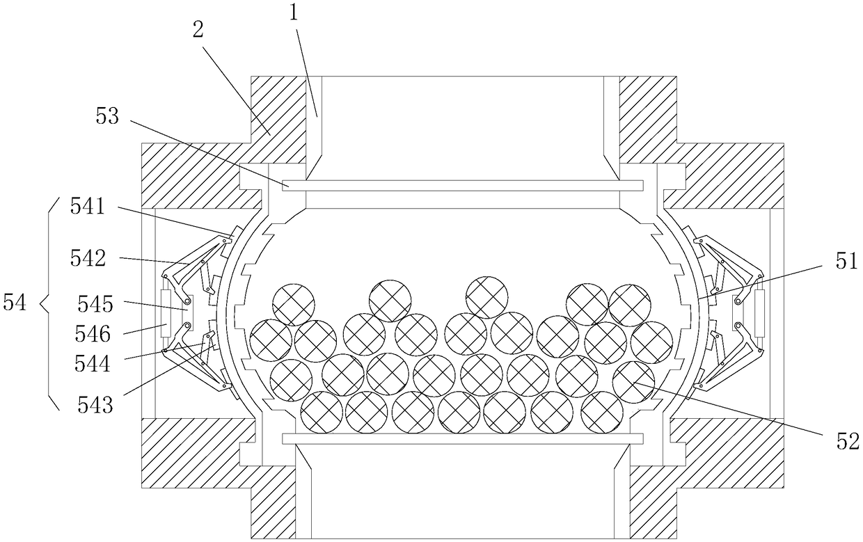 Pressure-relief clean water connection flange of seawater desalting device