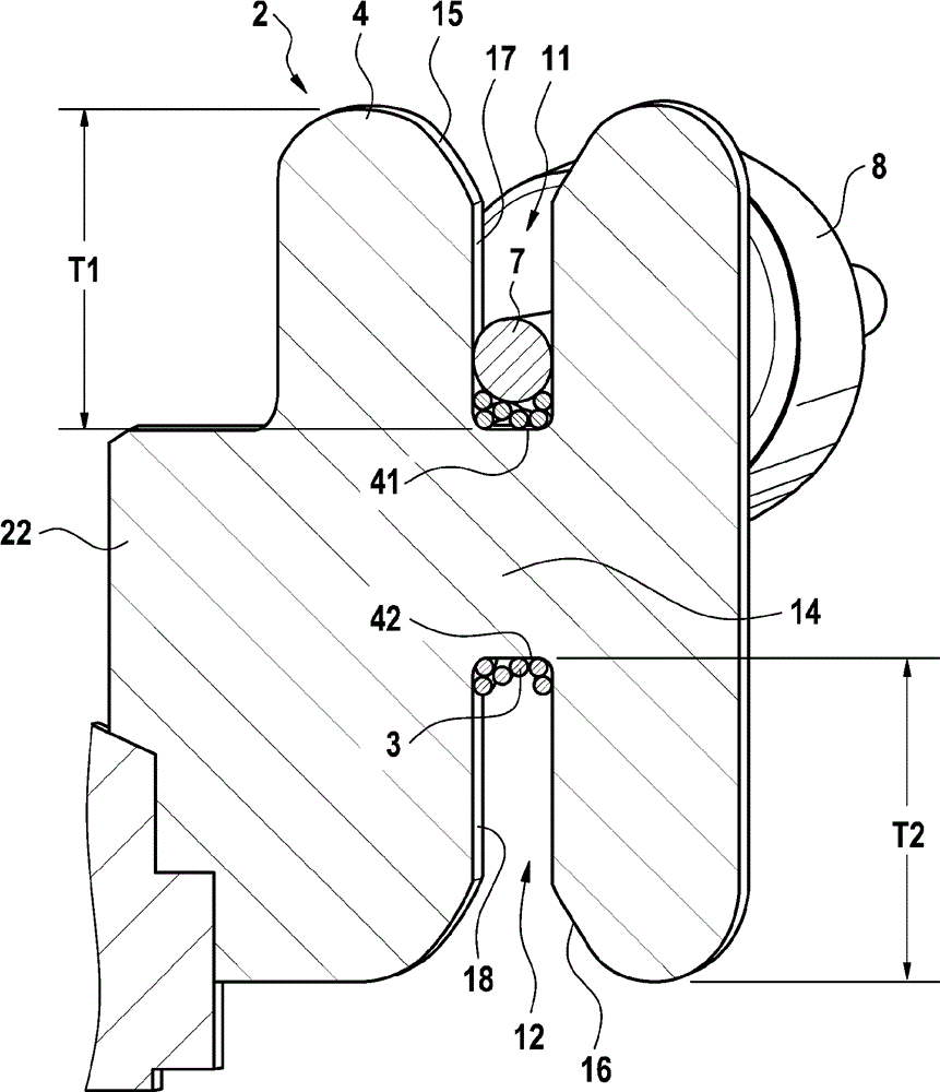 Electrical connection arrangement for an ignition coil