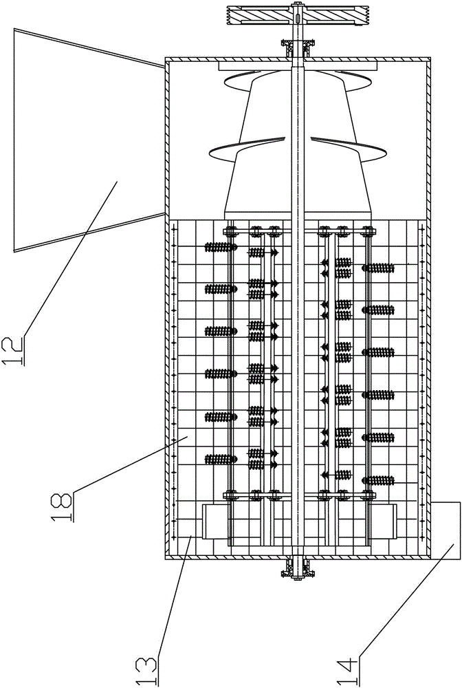 Flexible tooth threshing system with adjustable threshing gap