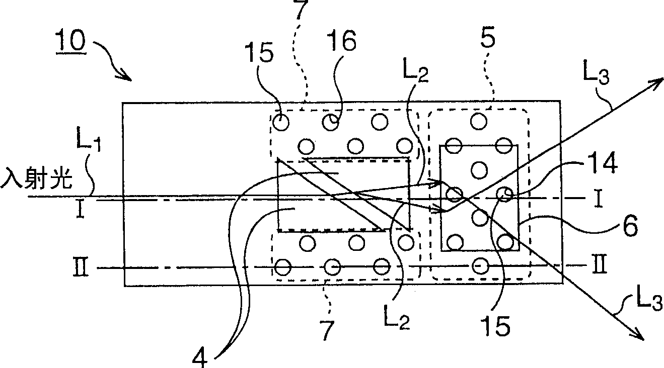 Optical deflection element and optical switch