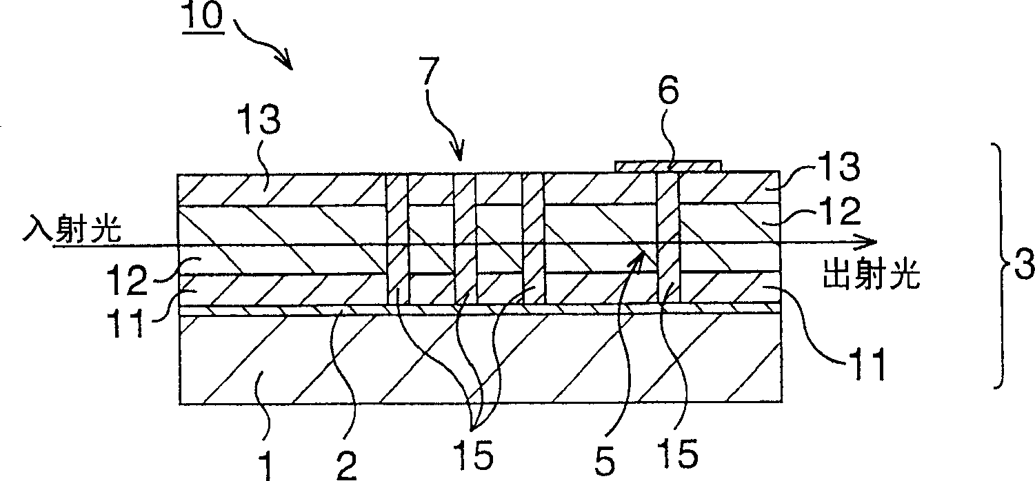 Optical deflection element and optical switch