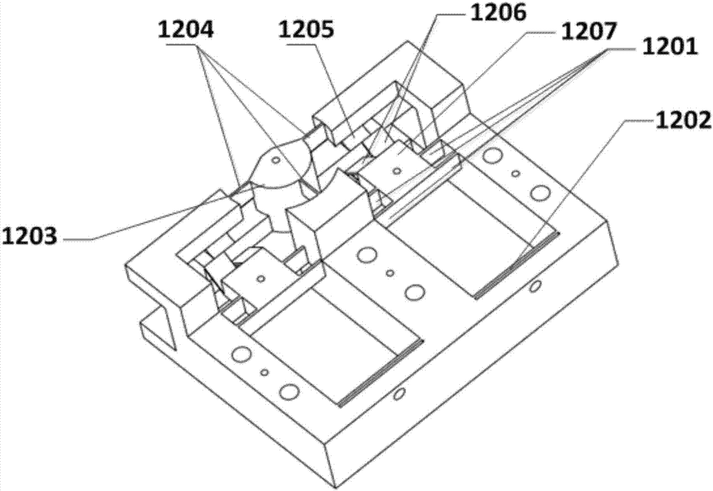 Vibration auxiliary rotation cutting device based on acute angle straight plate type flexible hinge