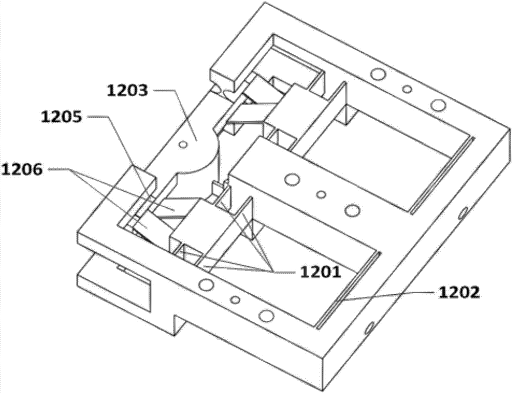 Vibration auxiliary rotation cutting device based on acute angle straight plate type flexible hinge