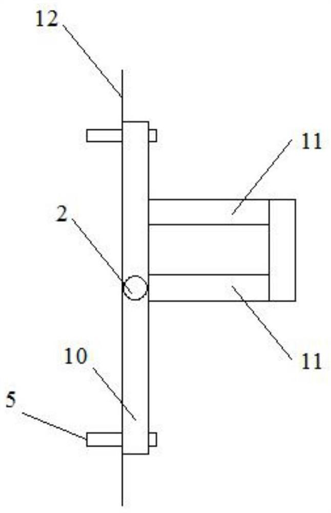 Positioning device and method for tunnel oblique hole cutting and blasting hole