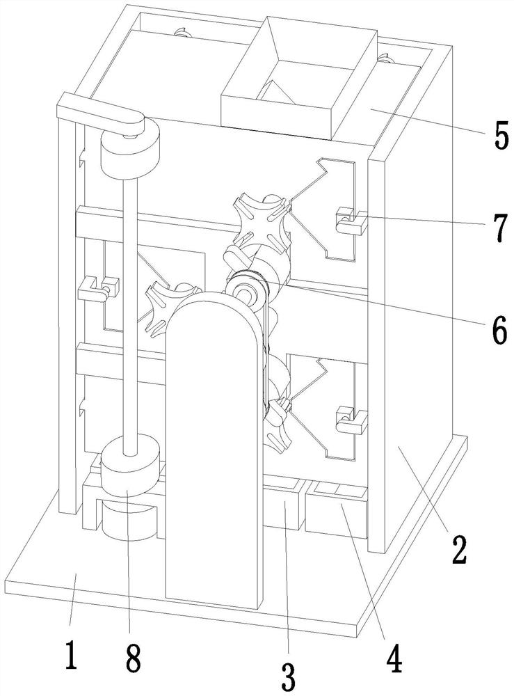 Rubber powder magnetic separation system and magnetic separation method