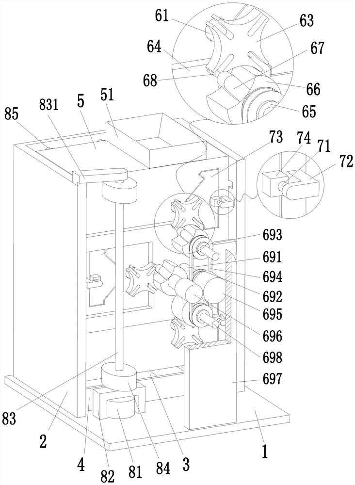 Rubber powder magnetic separation system and magnetic separation method