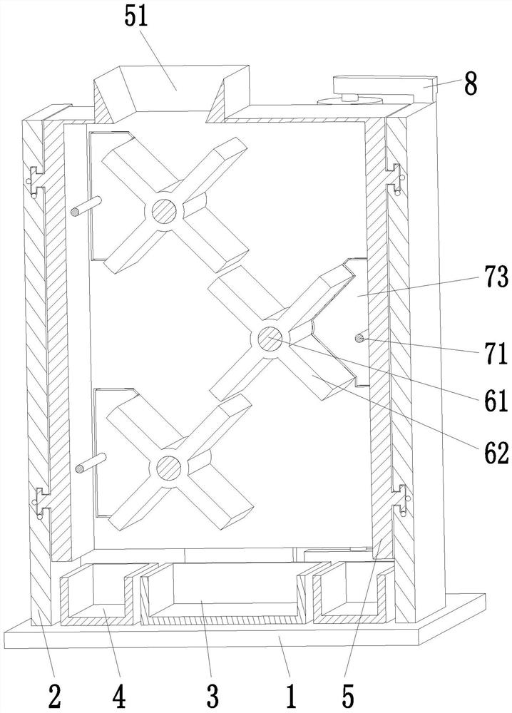 Rubber powder magnetic separation system and magnetic separation method