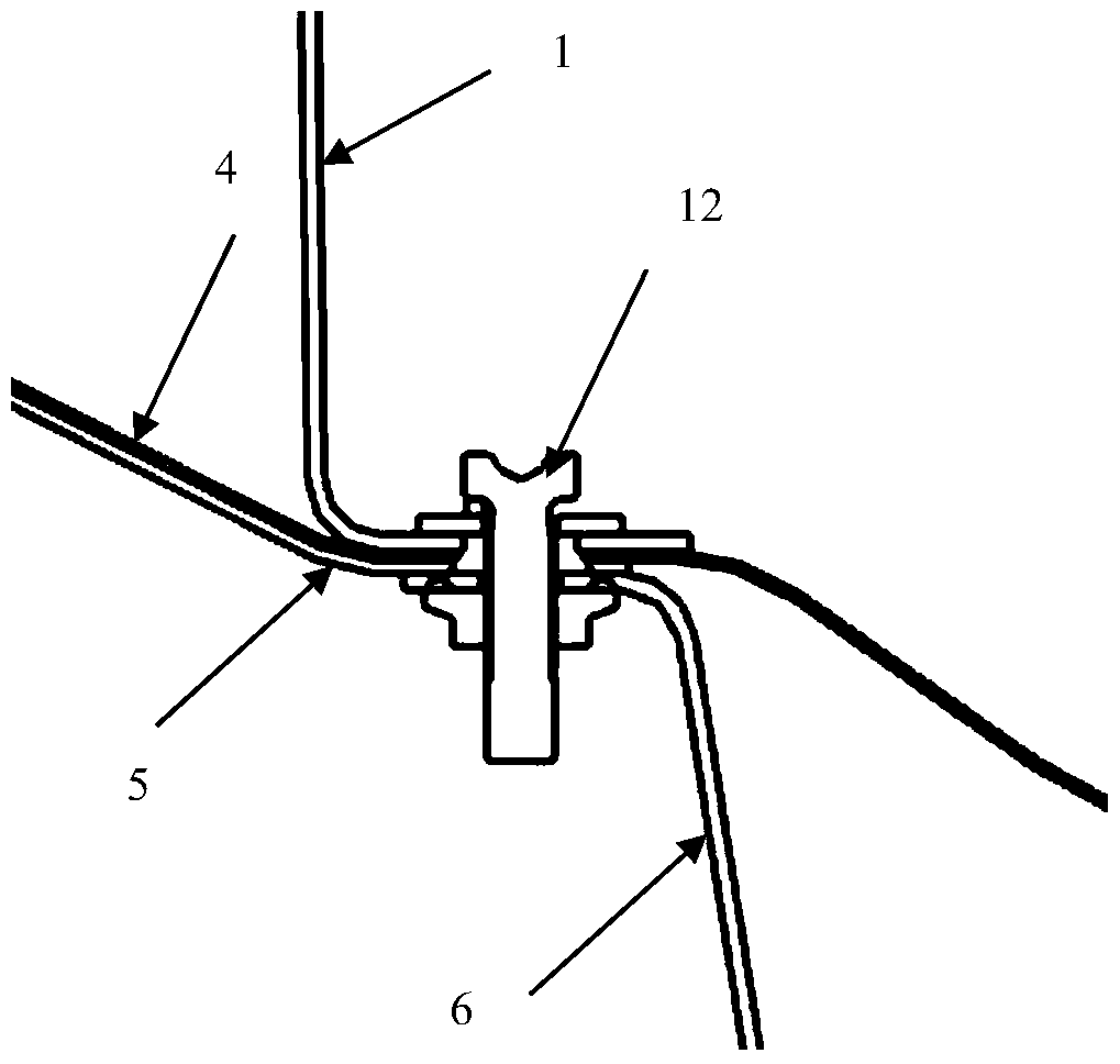 A handbrake mounting point reinforcement structure