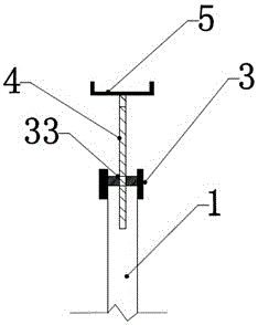 Movable scaffold and construction process for pouring frame building through movable scaffold