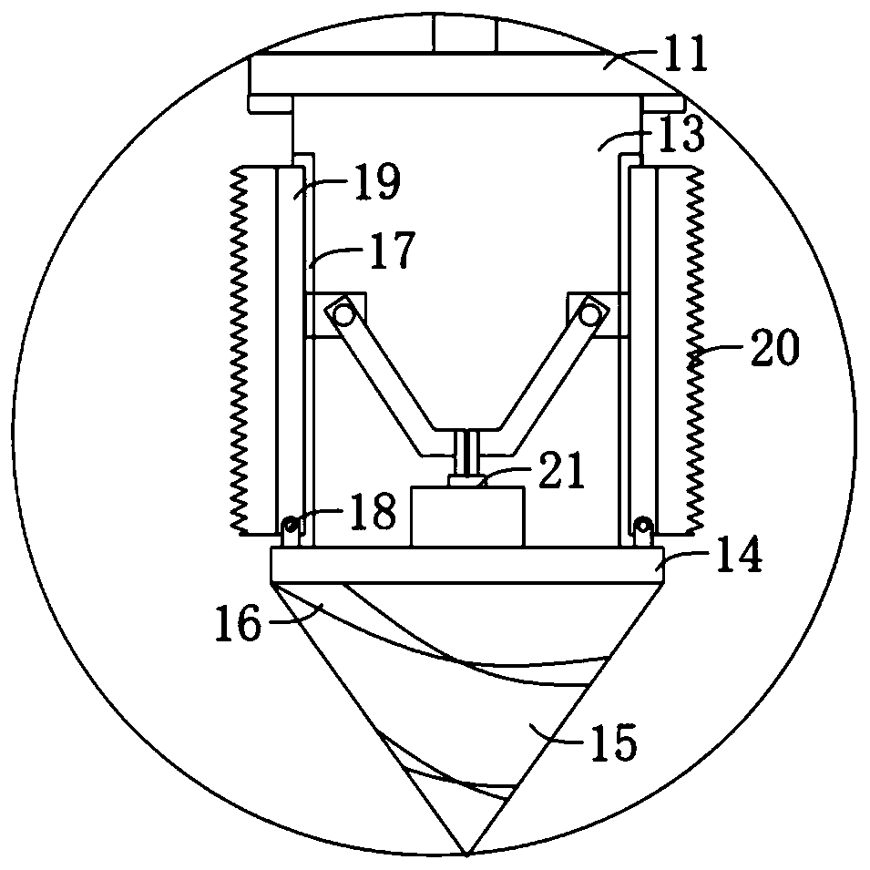 Variable-diameter drill bit device and hole digging device