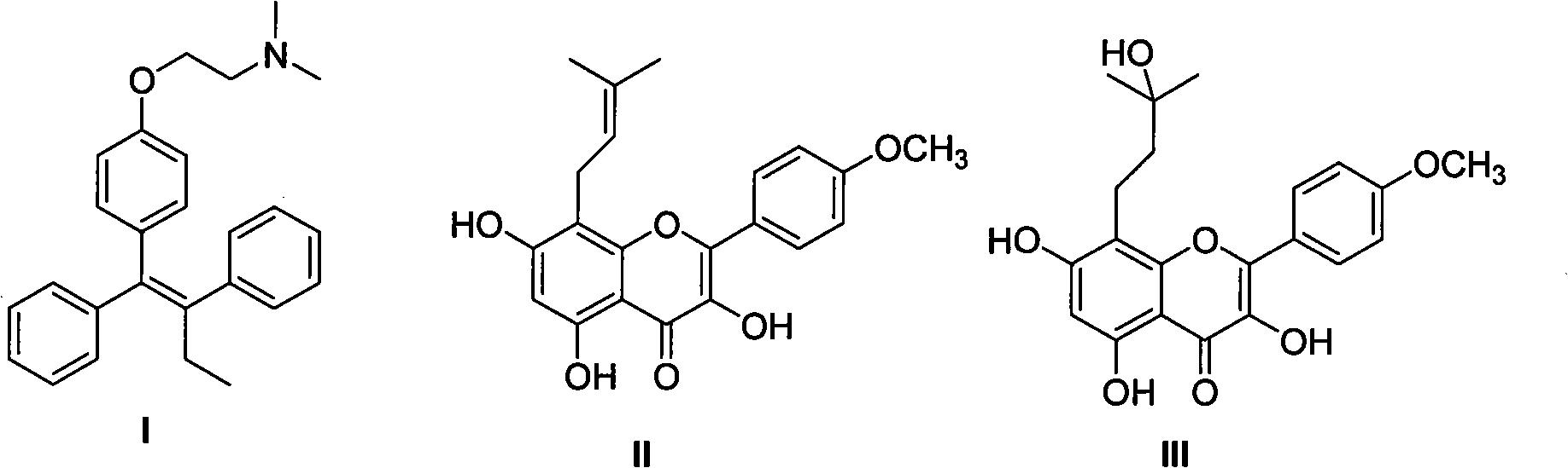 Medicine composition for treating breast cancer