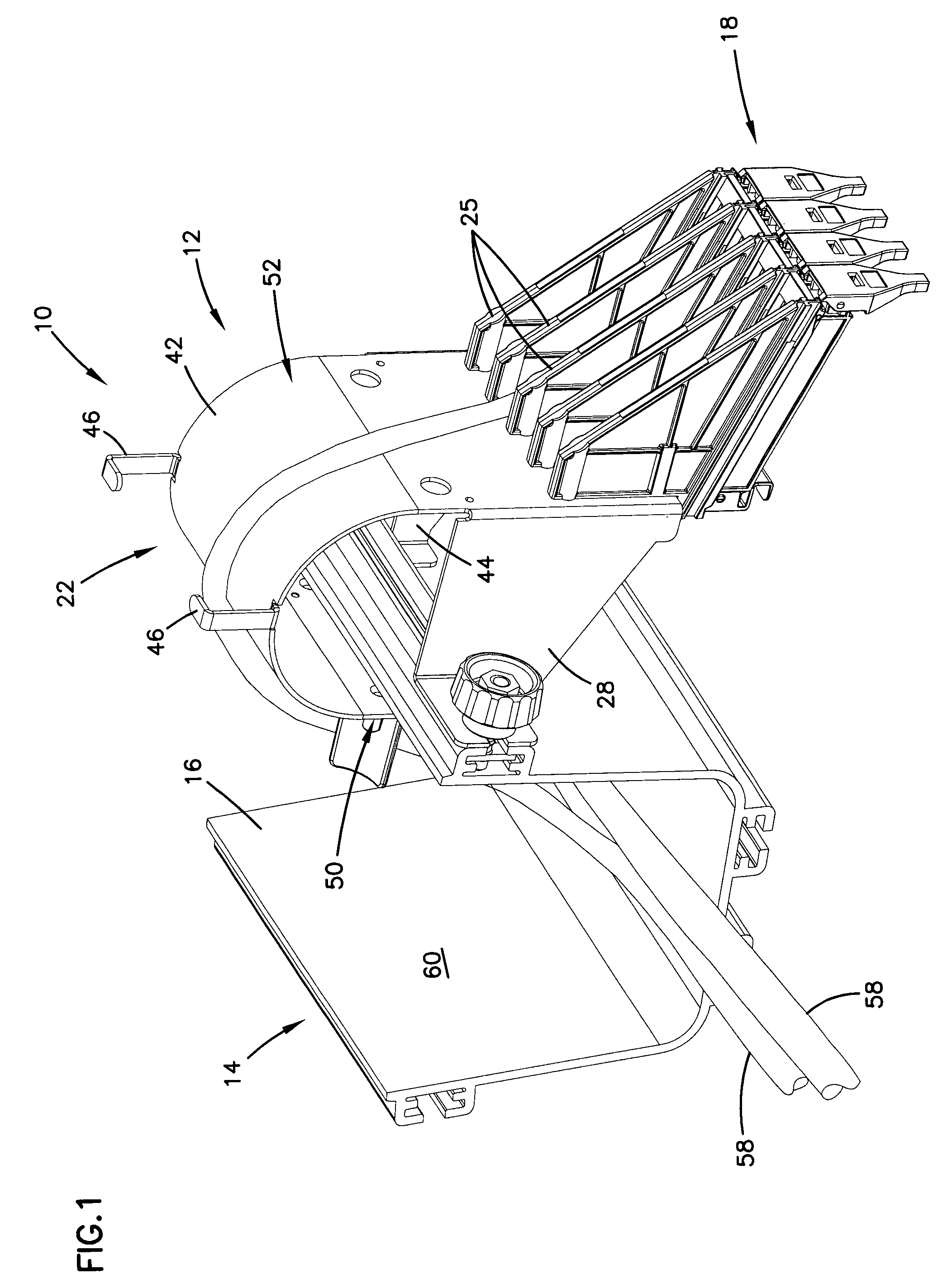 Overhead cable termination arrangement