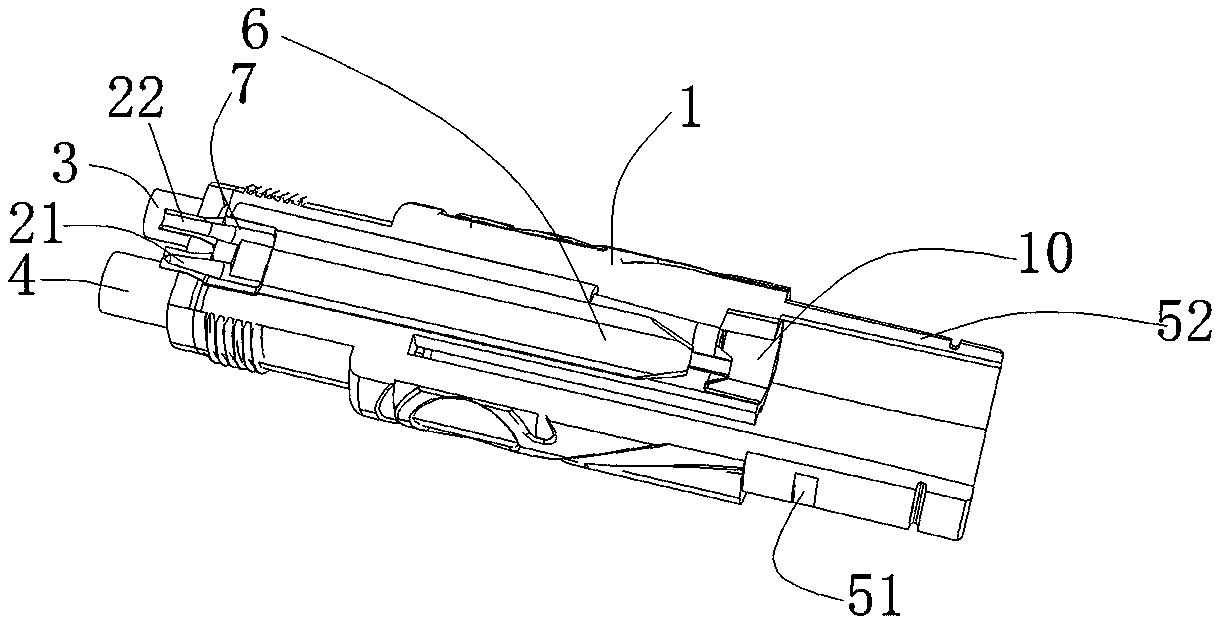 Hose connector of one-off dental handpiece