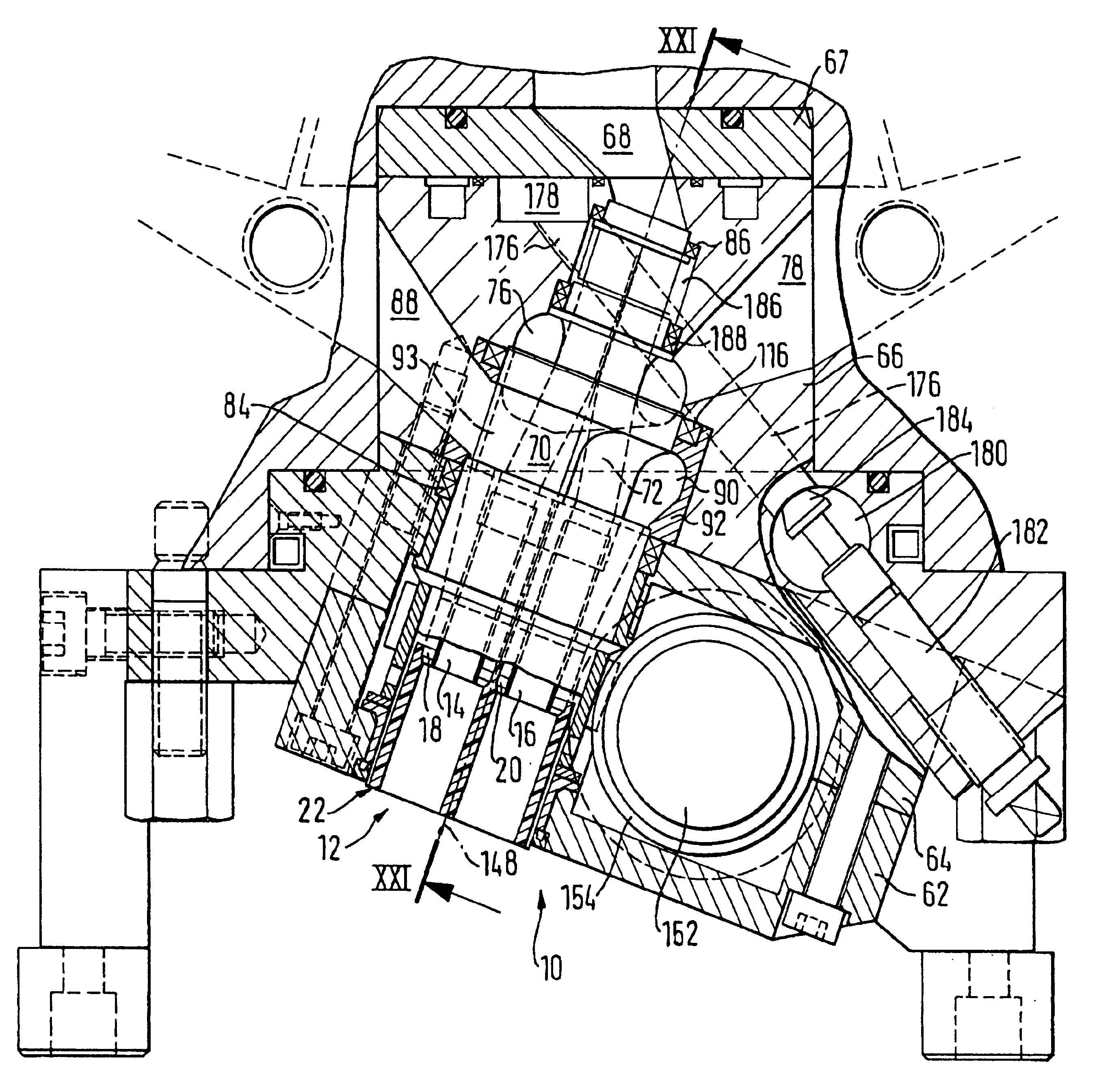 Nozzle arrangement, nozzle carrier and device for extruding doughy substances