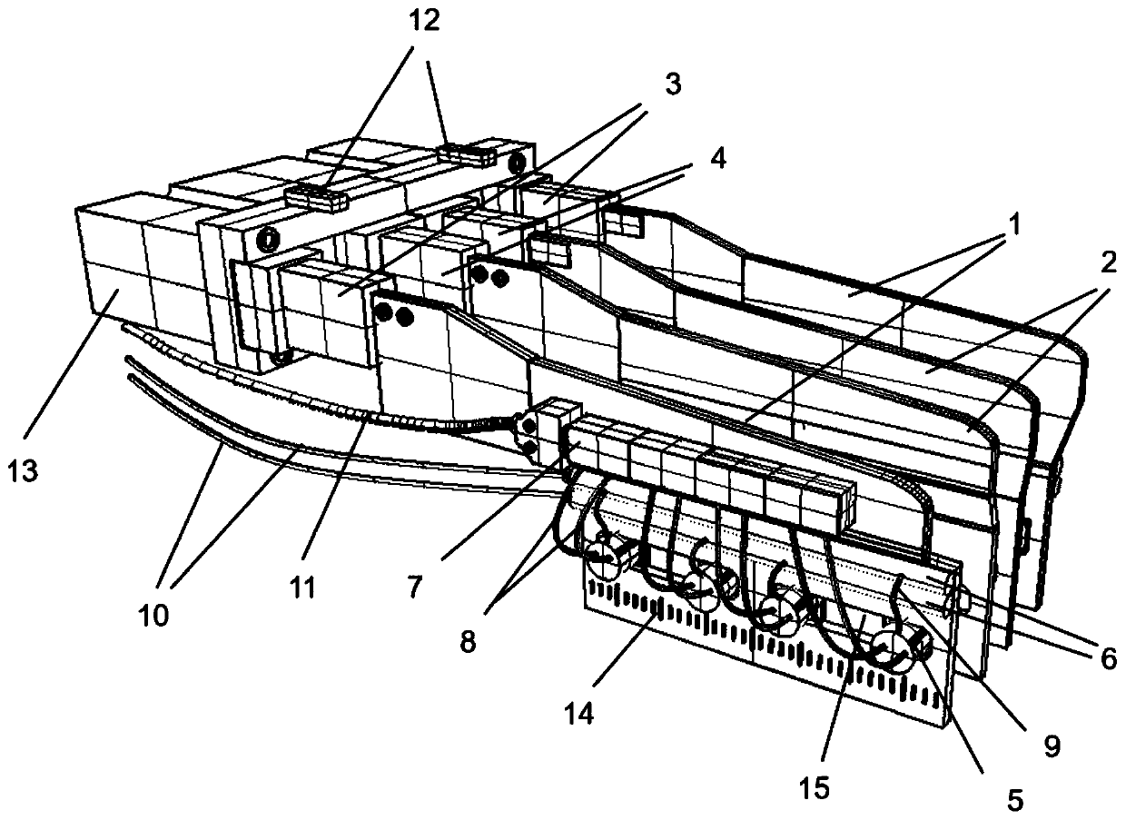 Online punching and flavoring device and method for natural cigar coating machine-made cigar