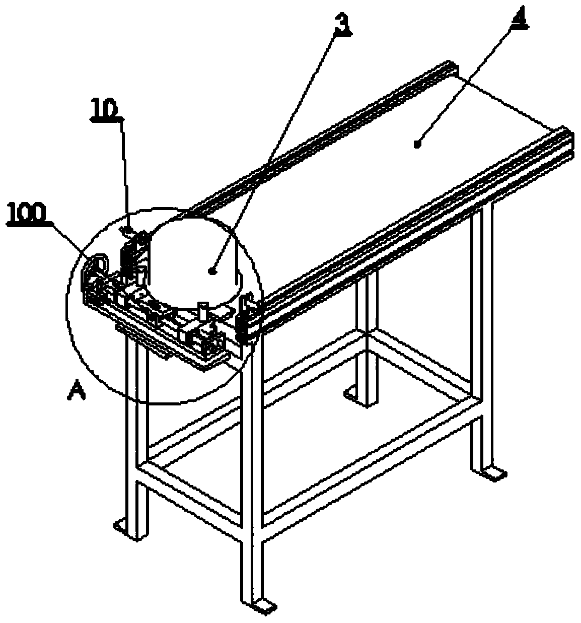 Automatic curling device for stainless steel pot