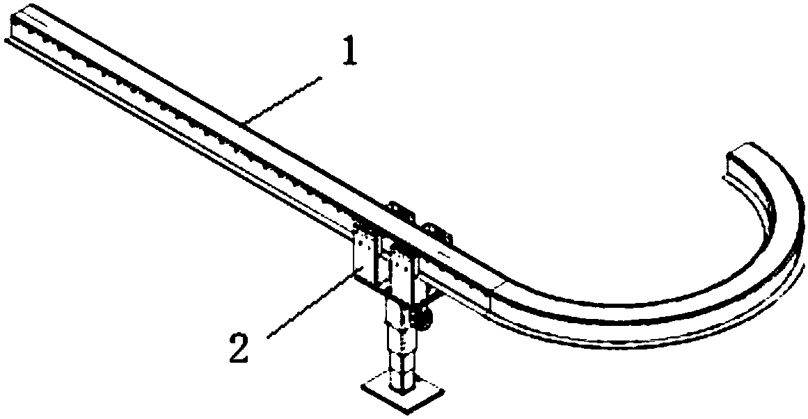 Special rail robot for charging pile inspection