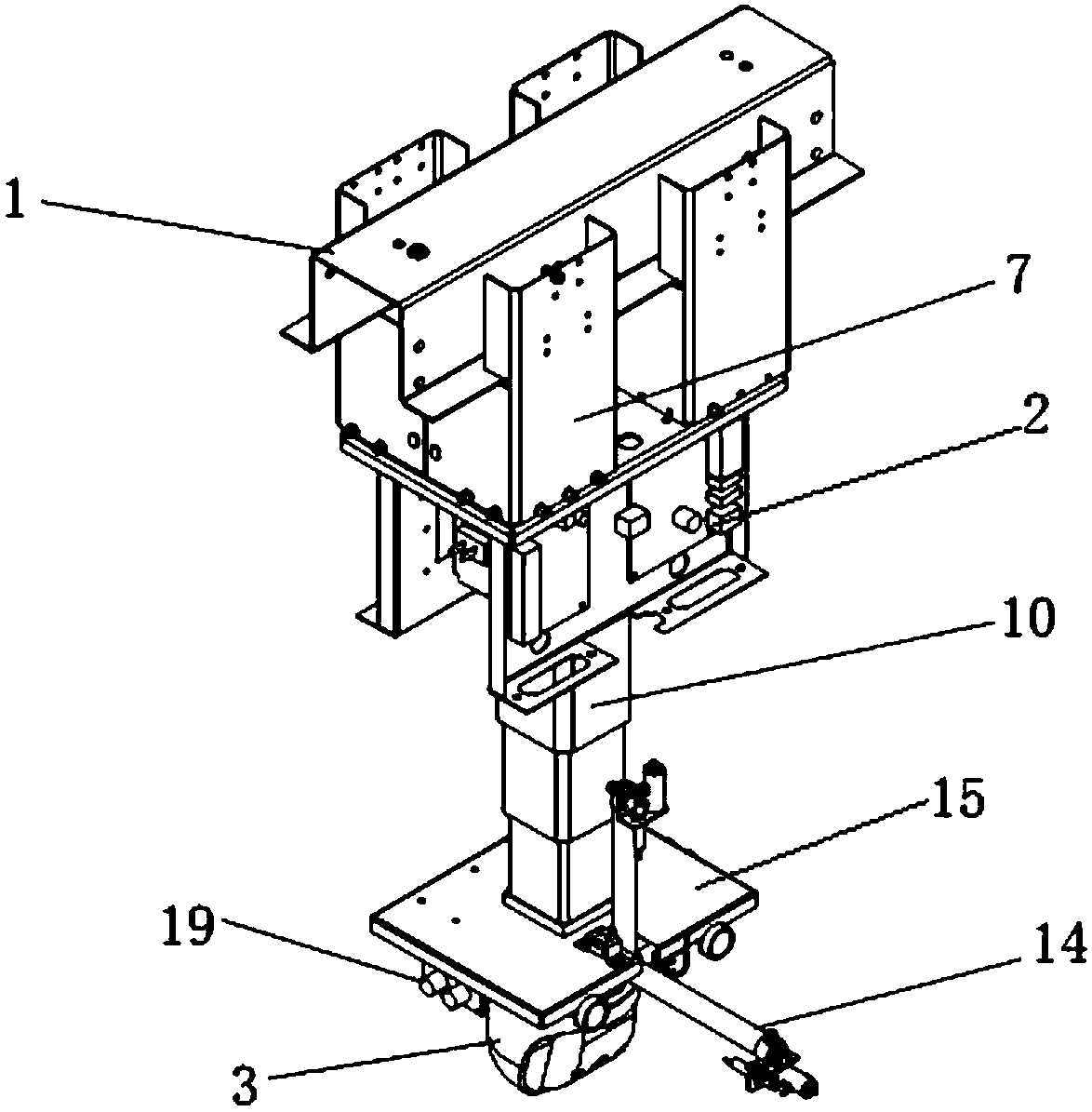 Special rail robot for charging pile inspection