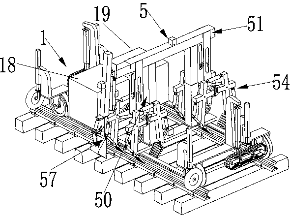 Stone pulling-discharging multi-functional intelligent device