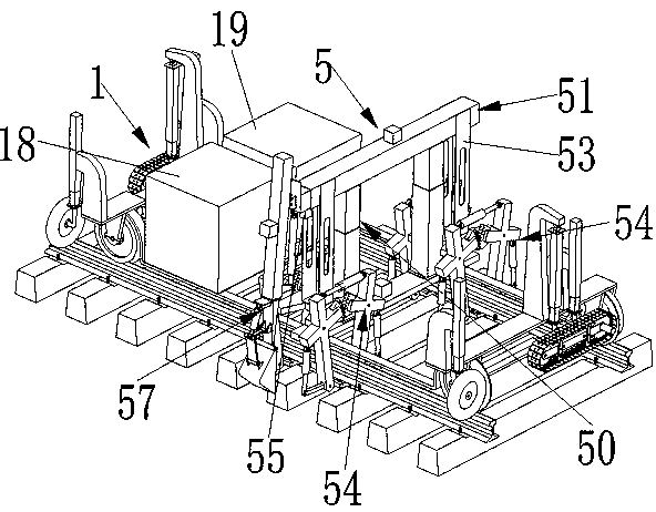 Stone pulling-discharging multi-functional intelligent device