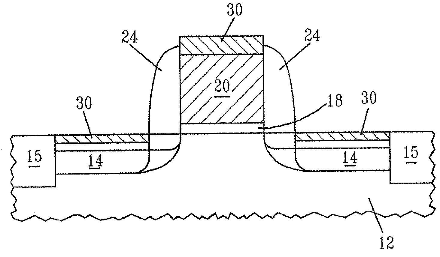 Method and process for forming a self-aligned silicide contact