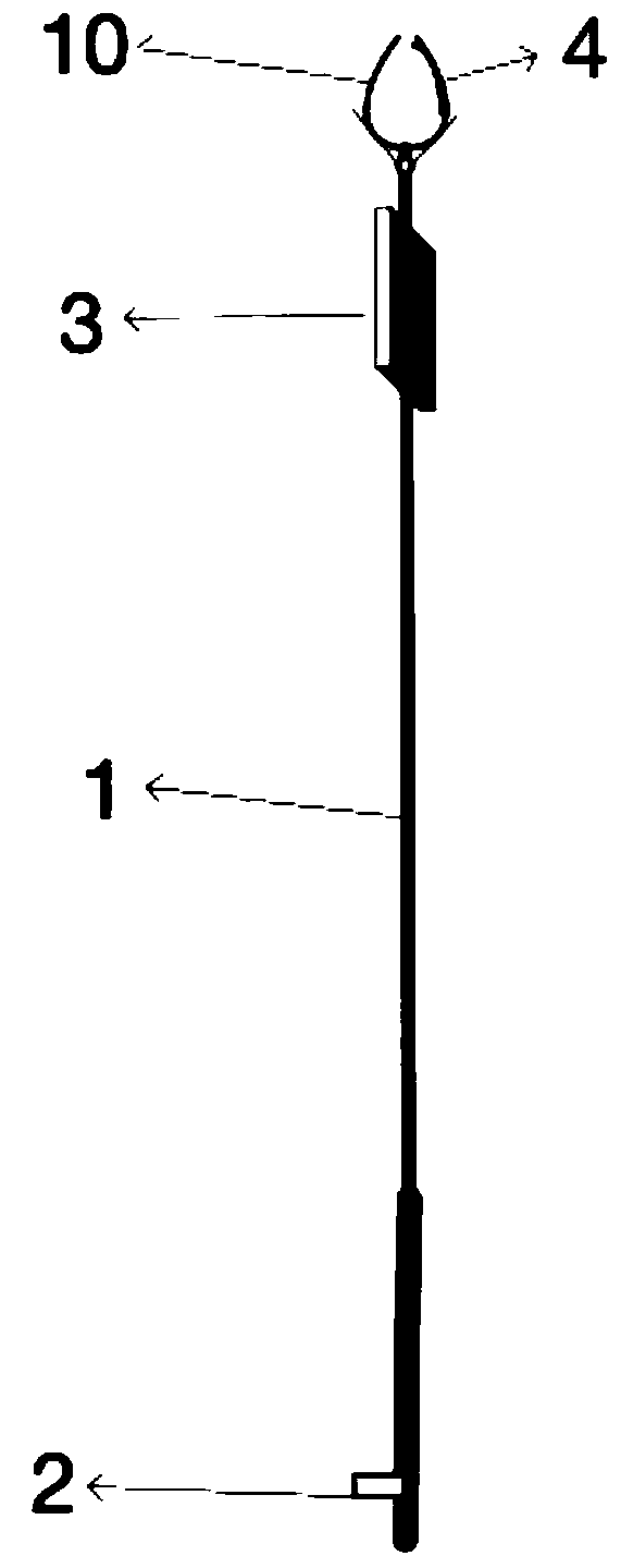 Live working safety detection device for grounding electrode circuit