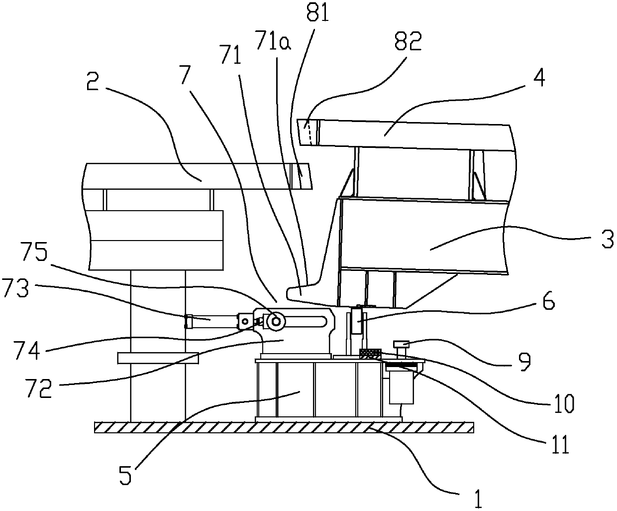 A rail guiding locking mechanism