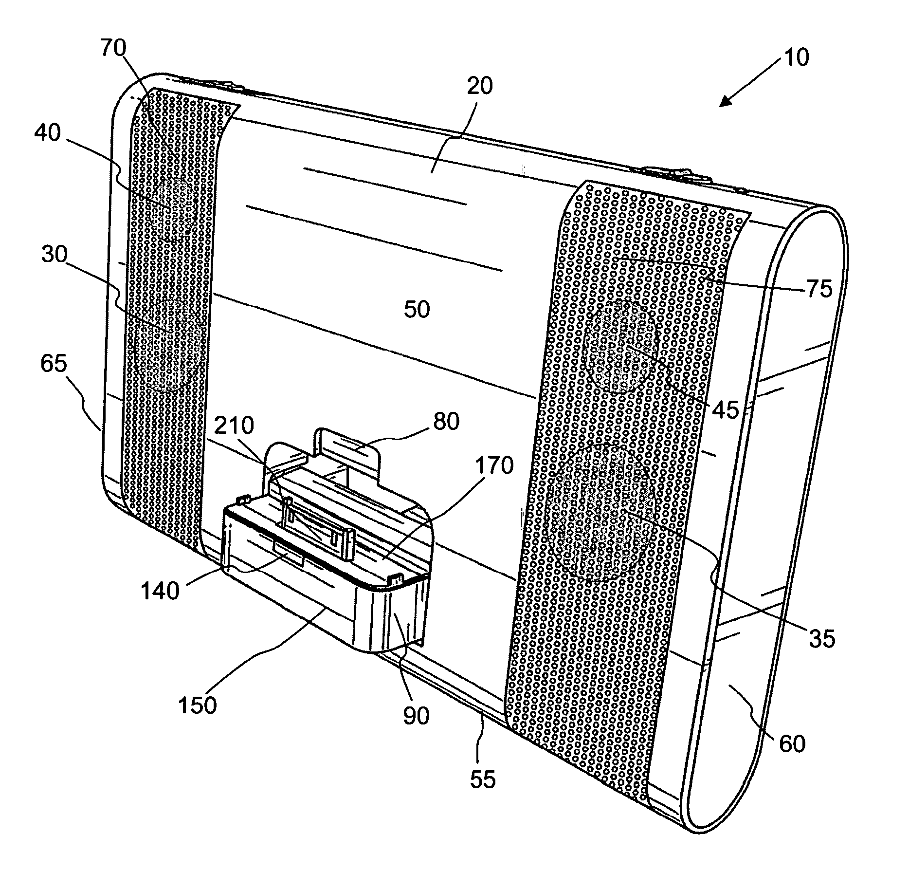 Compact portable media reproduction system