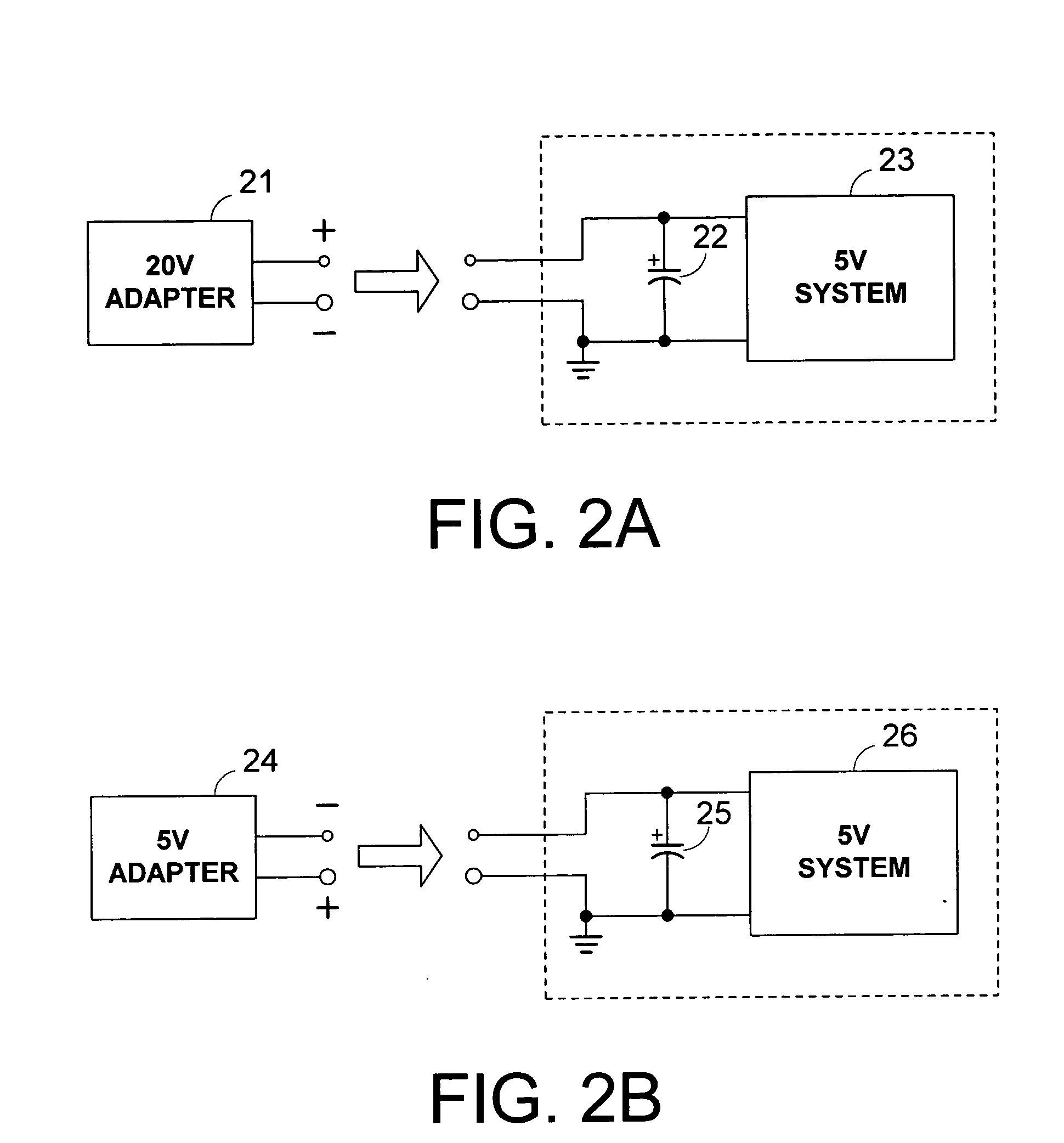 Power adapter interface circuitry for protecting a battery operated system