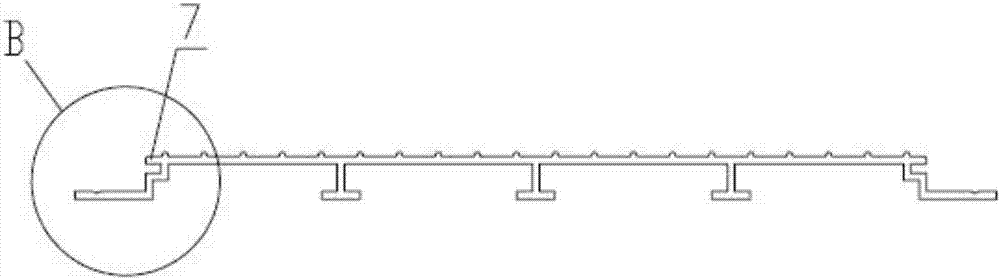 All-aluminum van vehicle ribbed floor and manufacturing and mounting method thereof