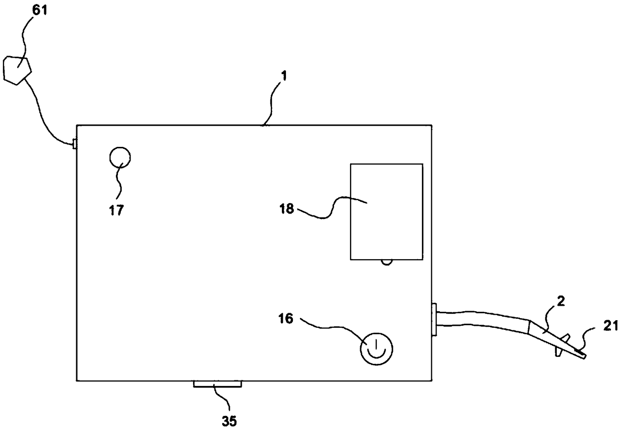 Exhaled breath detection reaction device for lung cancer