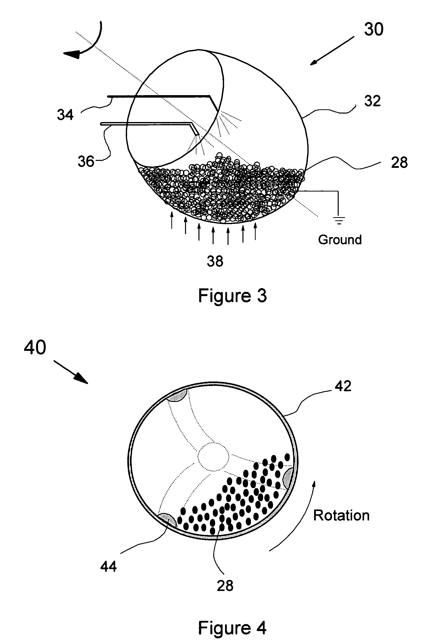 Direct coating solid dosage forms using powdered materials