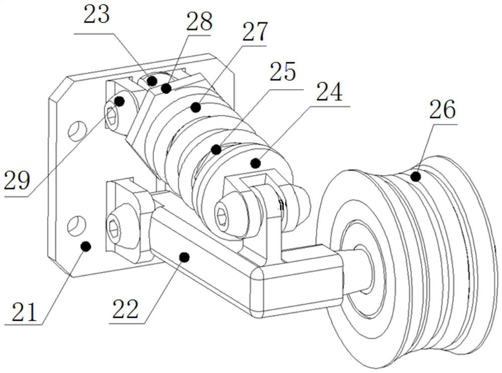 A walking mechanism of a circular tube track robot and a circular tube track robot